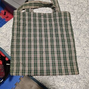 Handmade Cape Breton Tartan Green Tote Bag